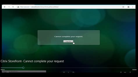 citrix cannot complete your request